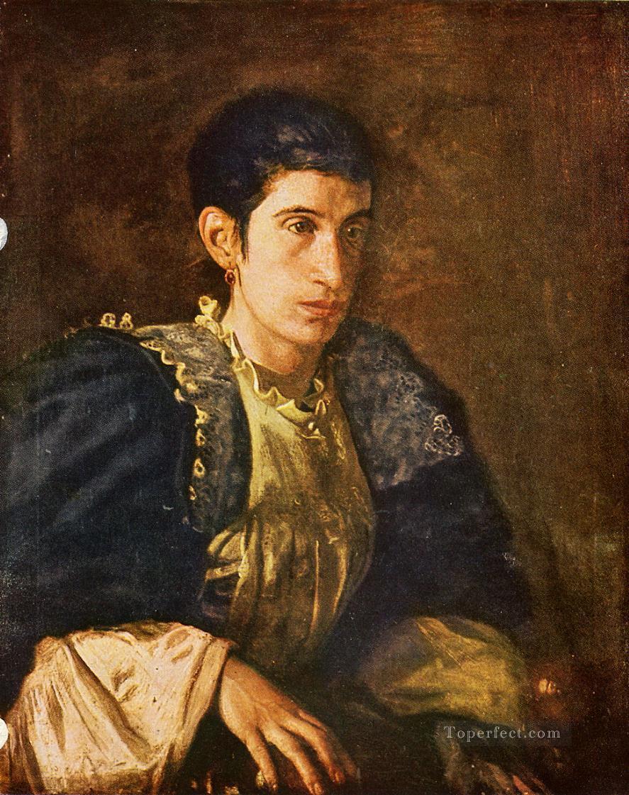 Signora Gomez dArza Realism portraits Thomas Eakins Oil Paintings